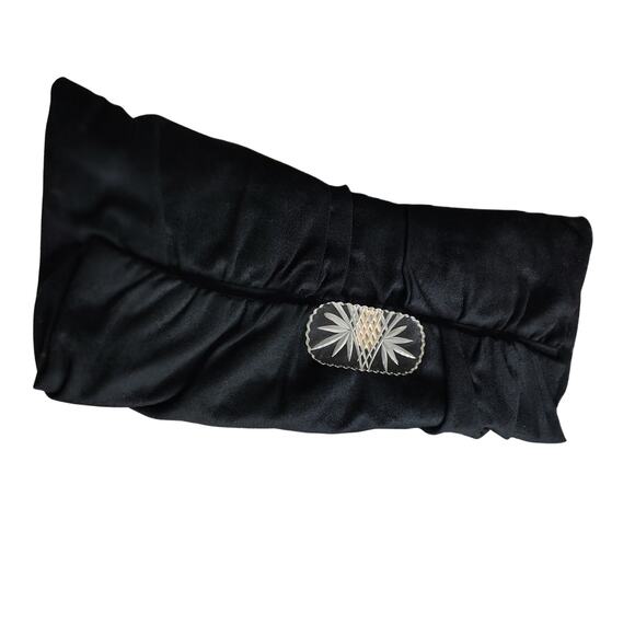 1940s The Meeker Company 100% Virgin Wool Maxi Clutch Lucite Clasp Gently Used - Picture 2 of 12